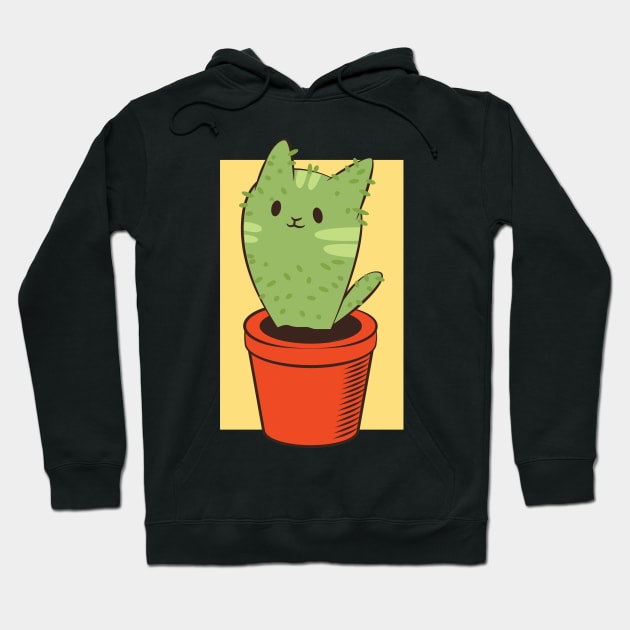 Cactus Kitten Tshirt gift Hoodie by avshirtnation